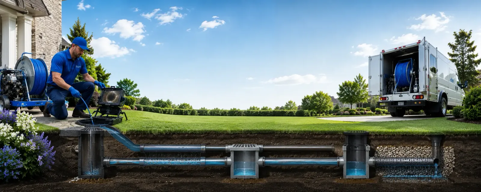 Outdoor drain cleaning information for Brookfield, NY